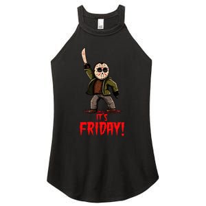 It's Friday Funny Halloween Horror Movie Women's Perfect Tri Rocker Tank