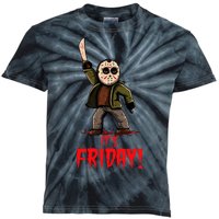 It's Friday Funny Halloween Horror Movie Kids Tie-Dye T-Shirt