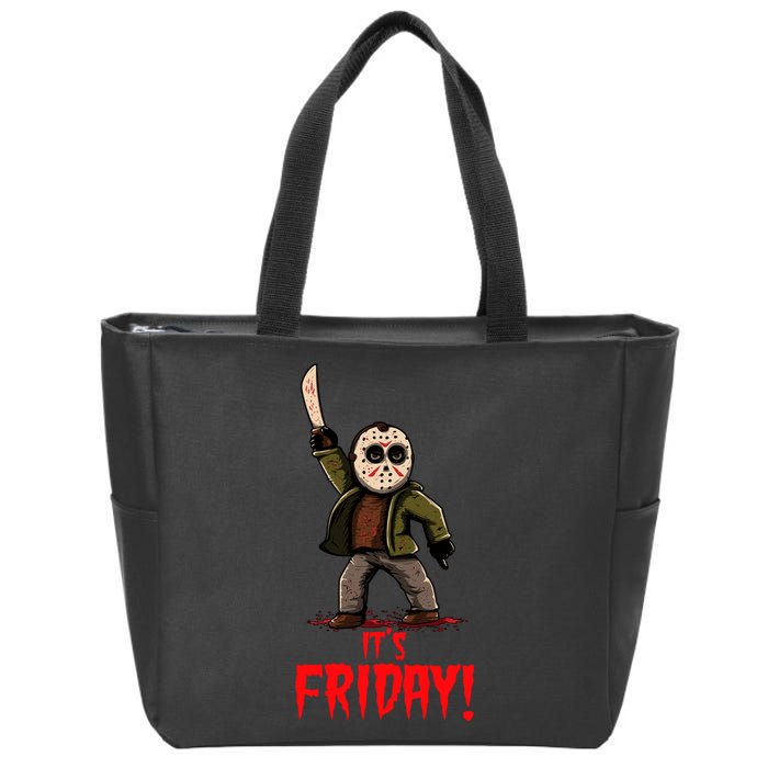 It's Friday Funny Halloween Horror Movie Zip Tote Bag