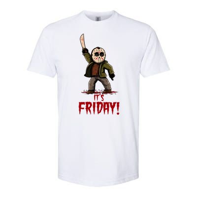 It's Friday Funny Halloween Horror Movie Softstyle® CVC T-Shirt