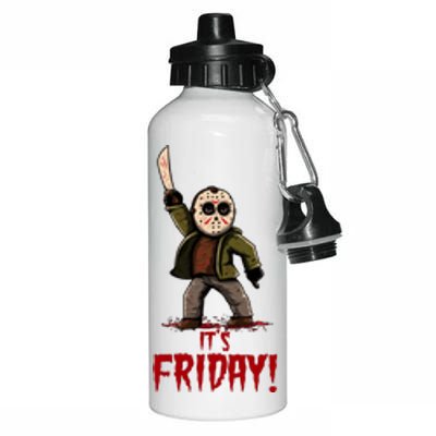 It's Friday Funny Halloween Horror Movie Aluminum Water Bottle