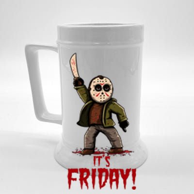 It's Friday Funny Halloween Horror Movie Beer Stein