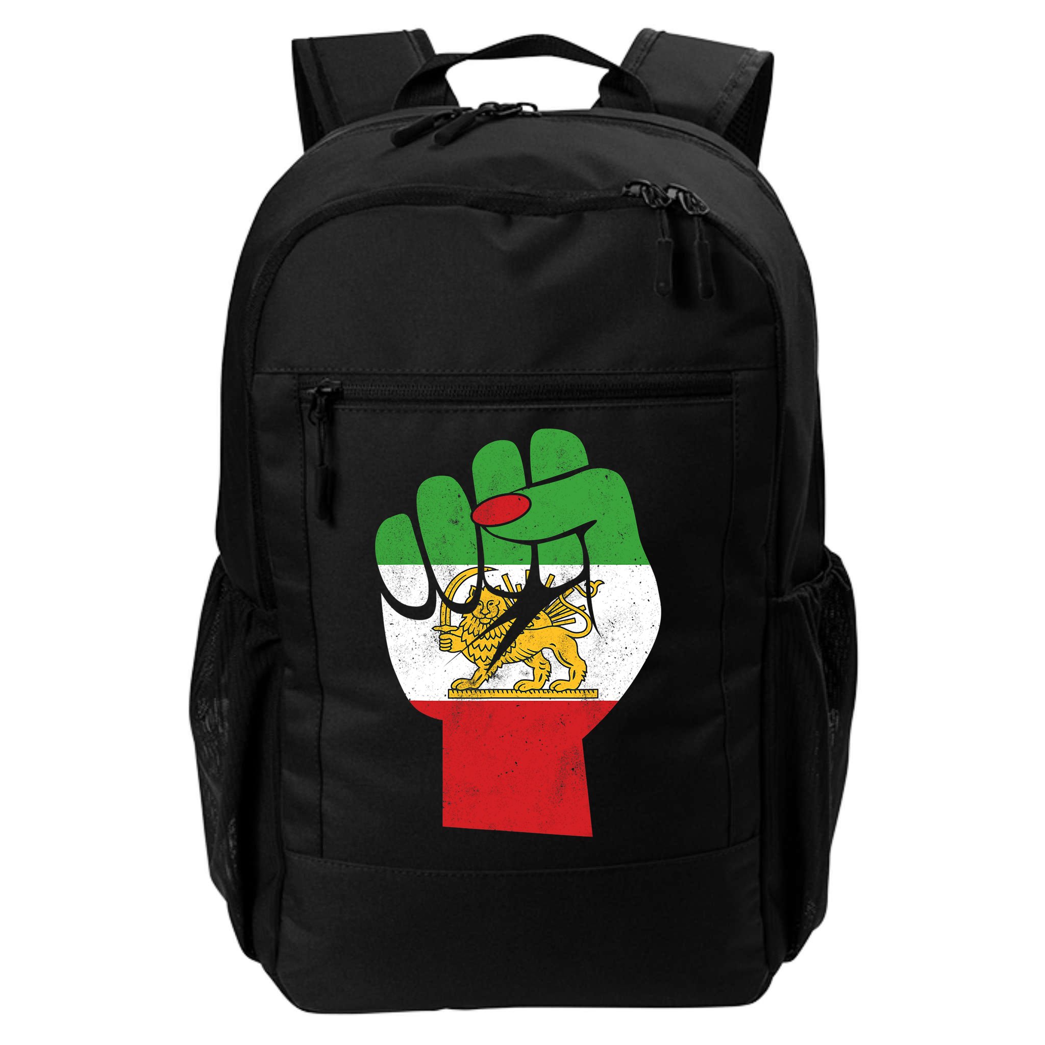 Iranian Flag Female Fist Support Women Of Iran LION SUN FLAG Backpack