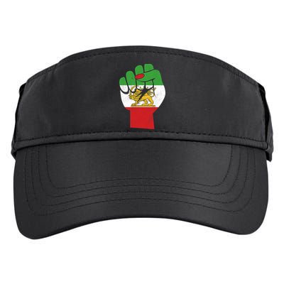 Iranian Flag Female Fist Support Women Of Iran LION SUN FLAG Adult Drive Performance Visor
