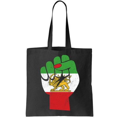 Iranian Flag Female Fist Support Women Of Iran LION SUN FLAG Bag