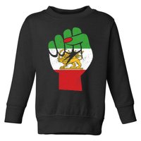 Iranian Flag Female Fist Support Women Of Iran LION SUN FLAG Toddler Sweatshirt