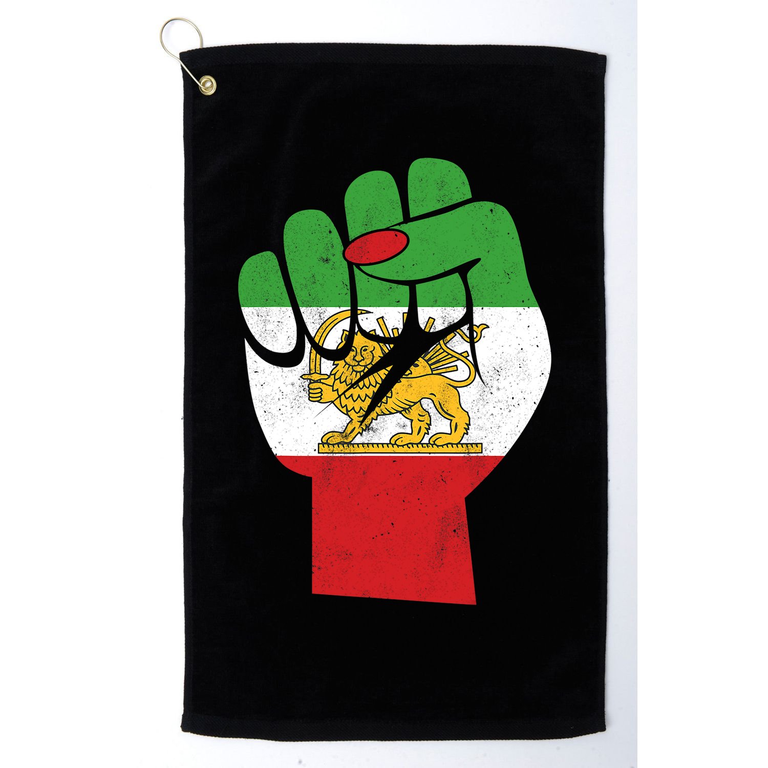 Iranian Flag Female Fist Support Women Of Iran LION SUN FLAG Golf Towel