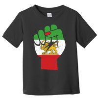 Iranian Flag Female Fist Support Women Of Iran LION SUN FLAG Toddler T-Shirt