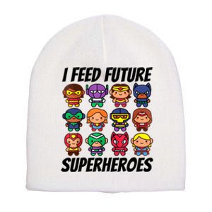 I Feed Future Superheroes School Lunch Lady Squad Short Acrylic Beanie