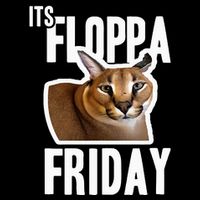 Its Floppa Friday Meme Stripe Pom Pom Beanie