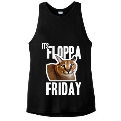 Its Floppa Friday Meme Ladies PosiCharge Tri-Blend Wicking Tank