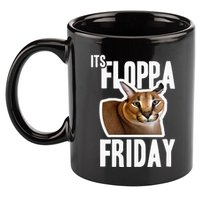 Its Floppa Friday Meme 11oz C Handle Ceramic Mug