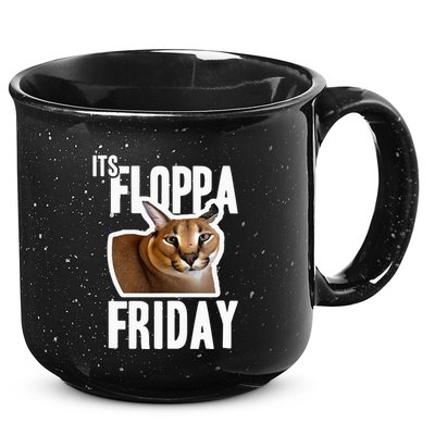 Its Floppa Friday Meme 15oz Campfire Ceramic Mug