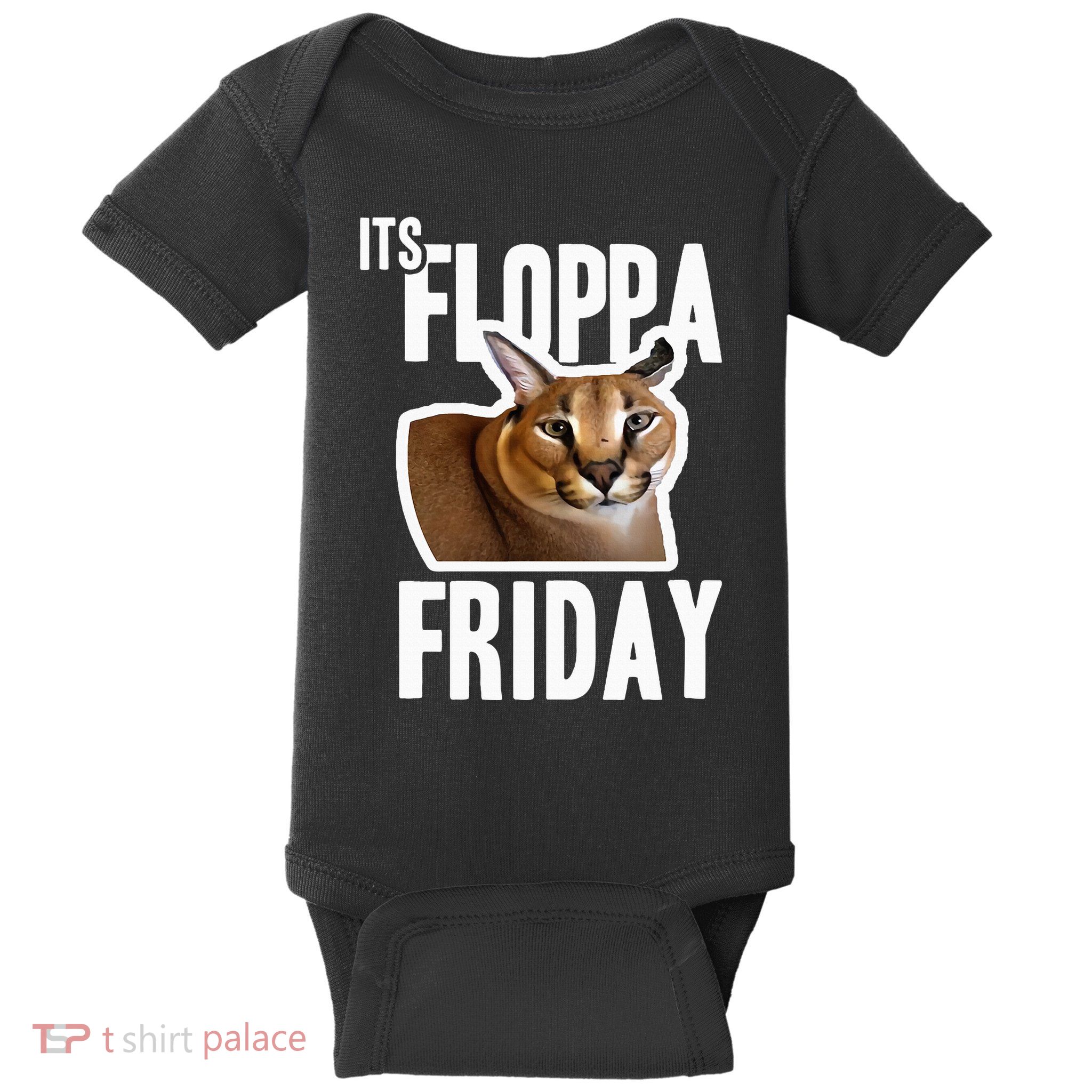 Its Floppa Friday Meme Baby Bodysuit