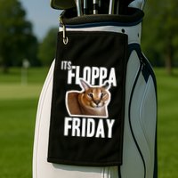 Its Floppa Friday Meme Golf Towel