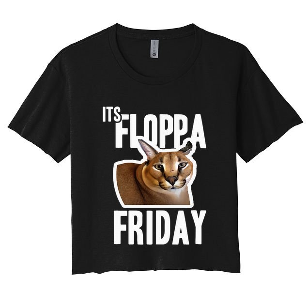 Its Floppa Friday Meme Crop Top