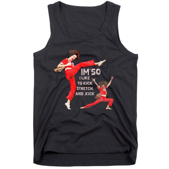 I’M Fifty Fiveoh 50 Funny Sally Kick Lady O’Malley Birthday Tank Top