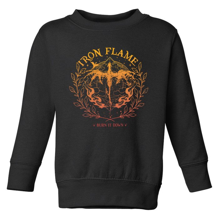 Iron Flame Fourth Wing Rebecca Yarros Toddler Sweatshirt