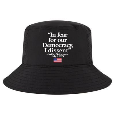 In Fear For Our Democracy I Dessent Justice Sotomayor Usa Cool Comfort Performance Bucket Hat