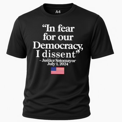 In Fear For Our Democracy I Dessent Justice Sotomayor Usa Performance Shirt