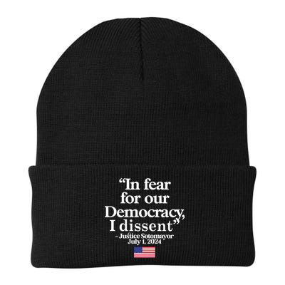 In Fear For Our Democracy I Dessent Justice Sotomayor Usa Beanie