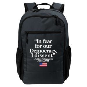 In Fear For Our Democracy I Dessent Justice Sotomayor Usa Daily Commute Backpack