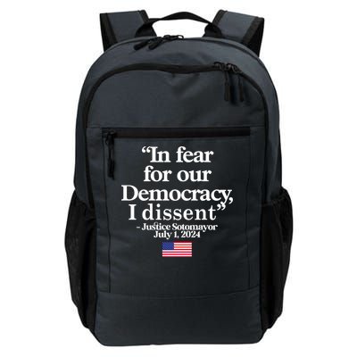 In Fear For Our Democracy I Dessent Justice Sotomayor Usa Daily Commute Backpack