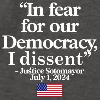 In Fear For Our Democracy I Dessent Justice Sotomayor Usa Vector Backpack