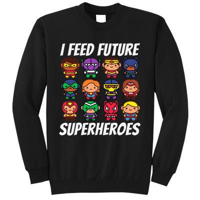 I Feed Future Superheroes School Lunch Lady Squad Sweatshirt