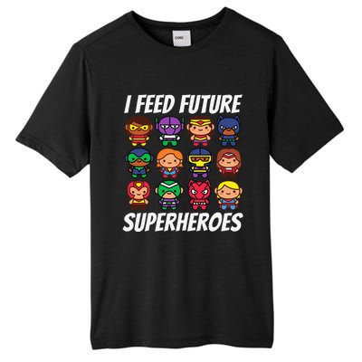 I Feed Future Superheroes School Lunch Lady Squad Tall Fusion ChromaSoft Performance T-Shirt