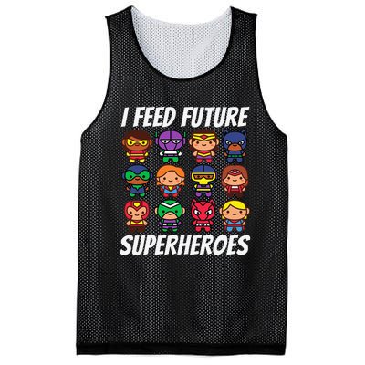 I Feed Future Superheroes School Lunch Lady Squad Mesh Reversible Basketball Jersey Tank