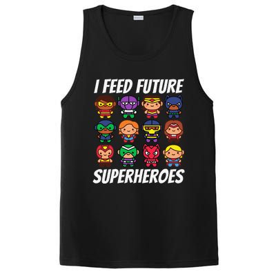 I Feed Future Superheroes School Lunch Lady Squad PosiCharge Competitor Tank