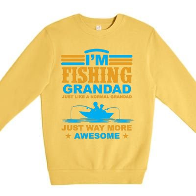 I'm Fishing Grandad T Premium Crewneck Sweatshirt