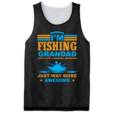 I'm Fishing Grandad T Mesh Reversible Basketball Jersey Tank