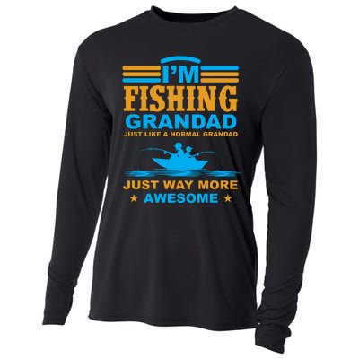 I'm Fishing Grandad T Cooling Performance Long Sleeve Crew