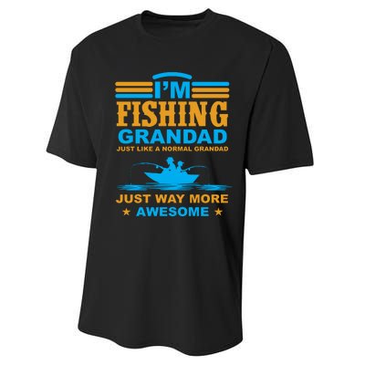 I'm Fishing Grandad T Performance Sprint T-Shirt