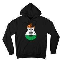 Ireland Flag Guitar Vintage Musician Hoodie