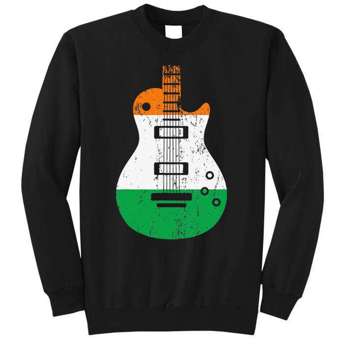 Ireland Flag Guitar Vintage Musician Sweatshirt