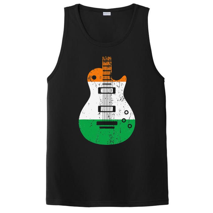 Ireland Flag Guitar Vintage Musician PosiCharge Competitor Tank