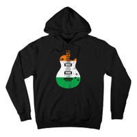 Ireland Flag Guitar Vintage Musician Tall Hoodie