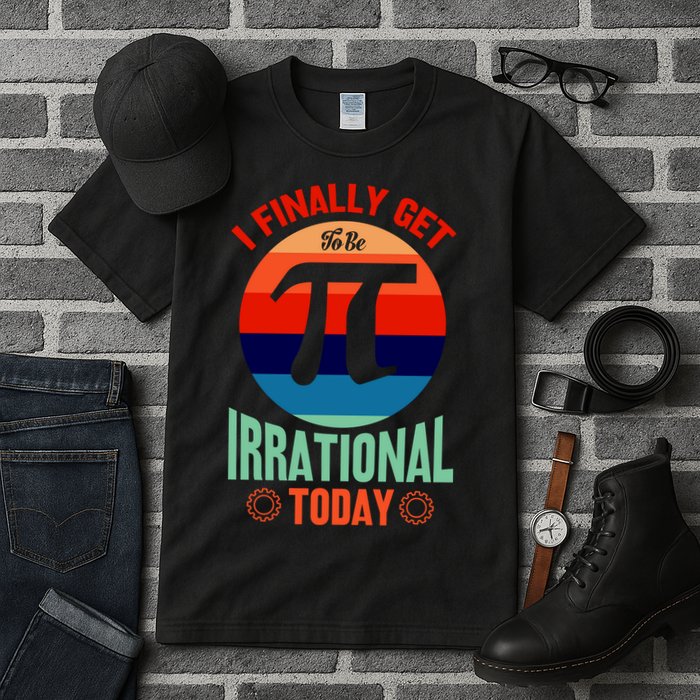 I Finally Get To Be Irrational Today Pie Day 3.14 Tall T-Shirt
