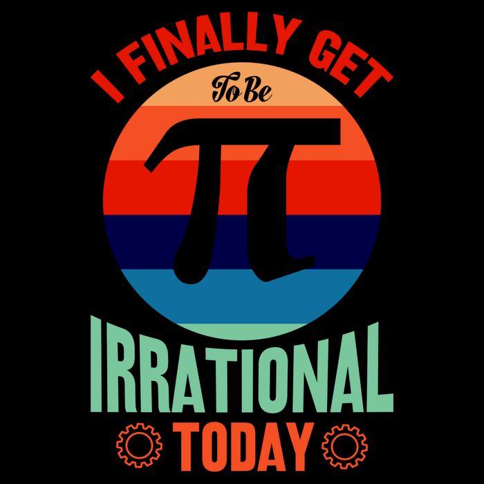 I Finally Get To Be Irrational Today Pie Day 3.14 7-Panel Snapback Hat