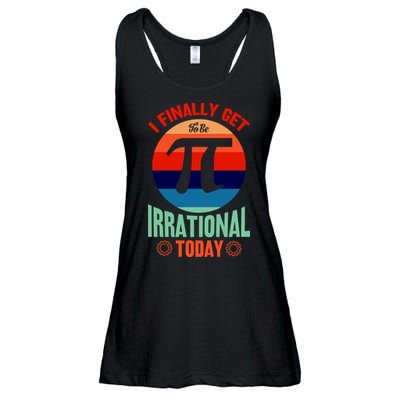 I Finally Get To Be Irrational Today Pie Day 3.14 Ladies Essential Flowy Tank