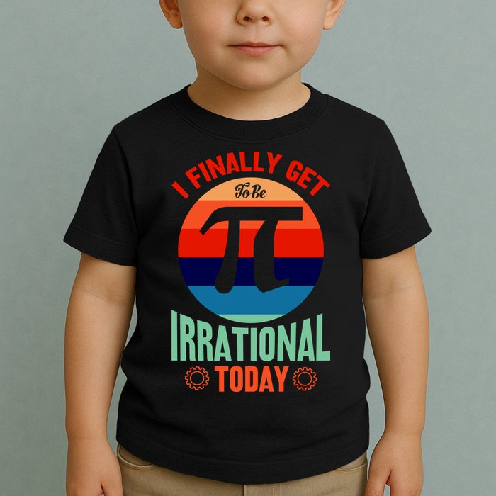 I Finally Get To Be Irrational Today Pie Day 3.14 Toddler T-Shirt