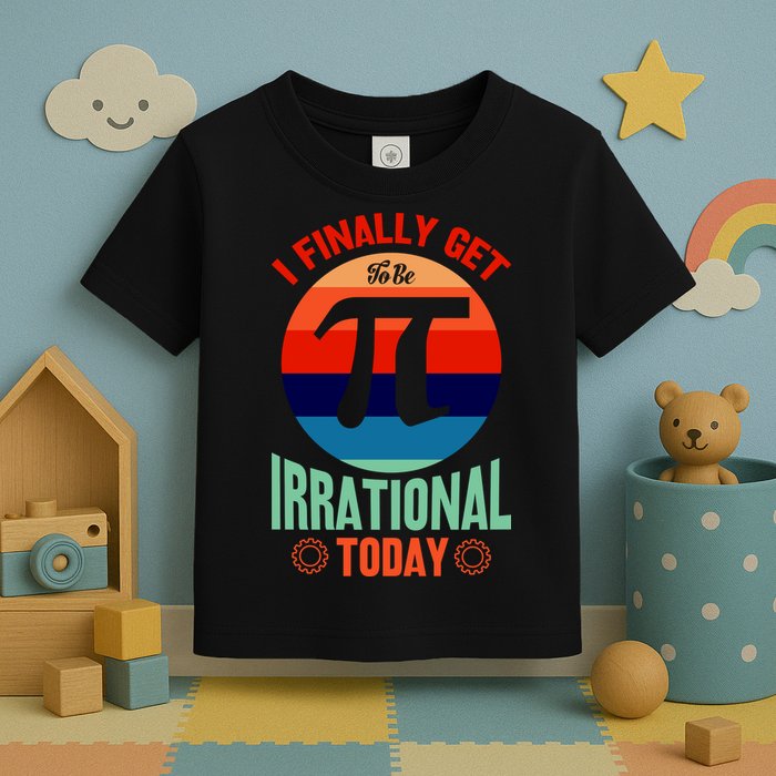 I Finally Get To Be Irrational Today Pie Day 3.14 Toddler T-Shirt
