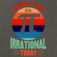 I Finally Get To Be Irrational Today Pie Day 3.14 Cotton Canvas Backpack