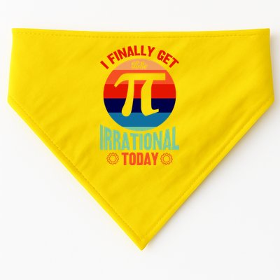 I Finally Get To Be Irrational Today Pie Day 3.14 USA-Made Doggie Bandana
