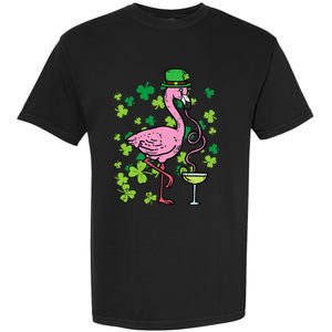 Irish Flamingo Green Saint Patrick Day Lucky St Pattys Garment-Dyed Heavyweight T-Shirt