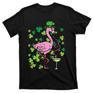 Irish Flamingo Green Saint Patrick Day Lucky St Pattys T-Shirt