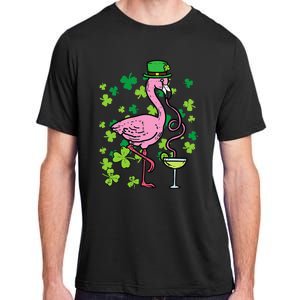 Irish Flamingo Green Saint Patrick Day Lucky St Pattys Adult ChromaSoft Performance T-Shirt